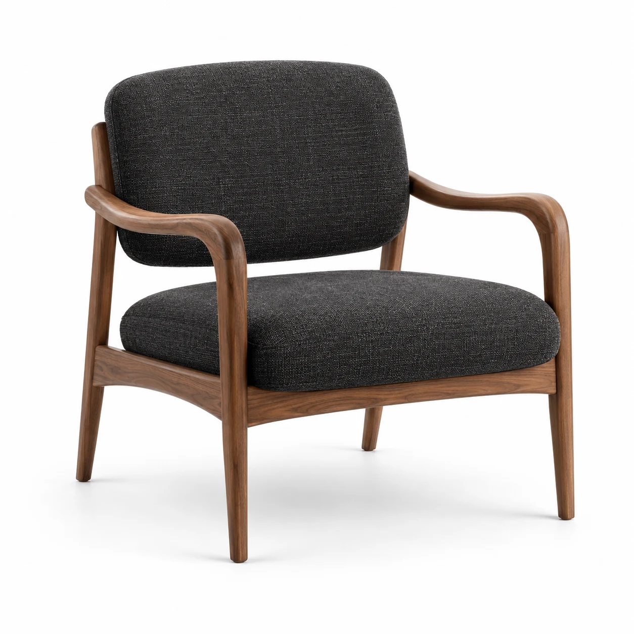 Walnut Padded Armchair