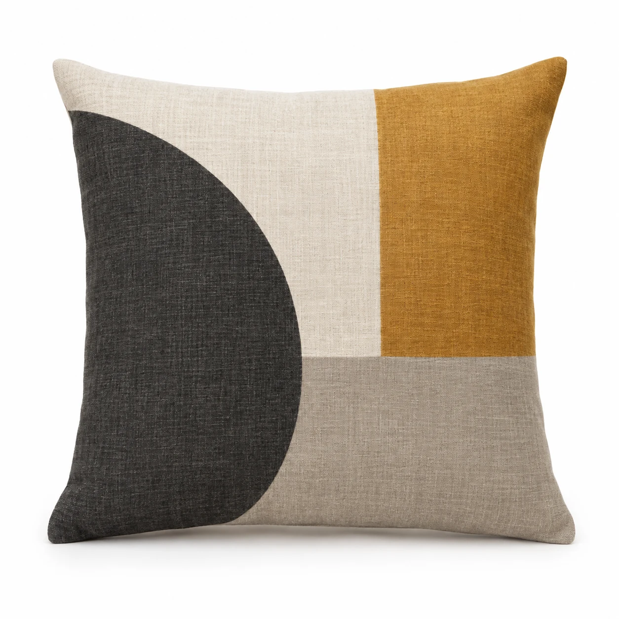 Geometric Linen Cushion