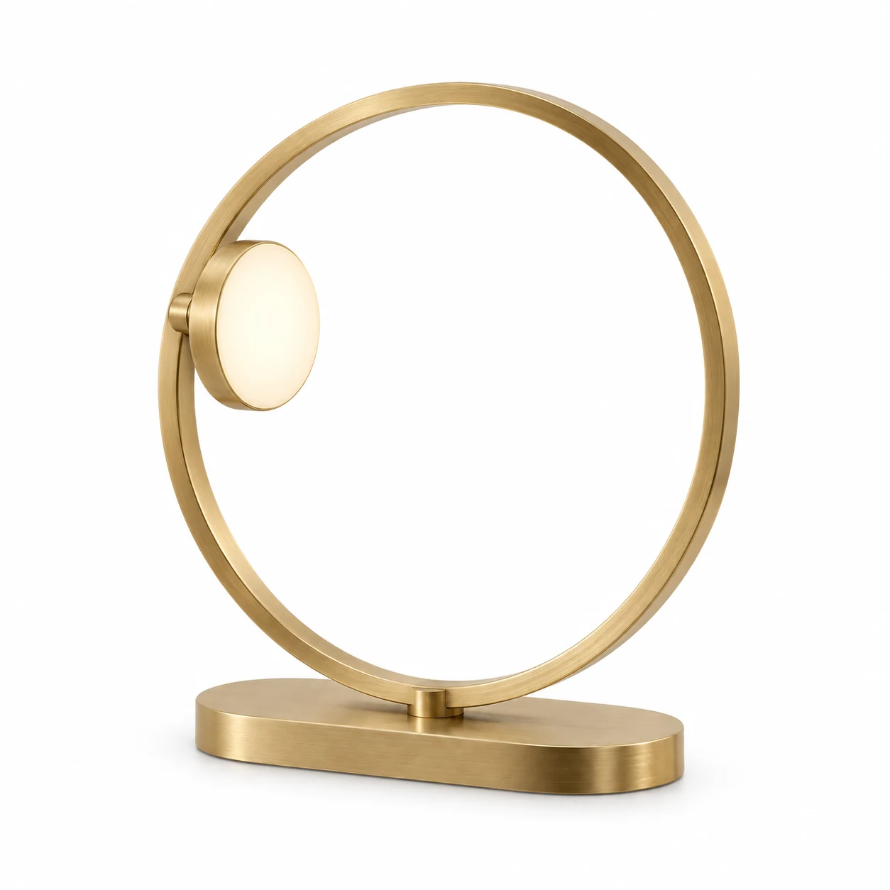 Brass Halo Table Lamp