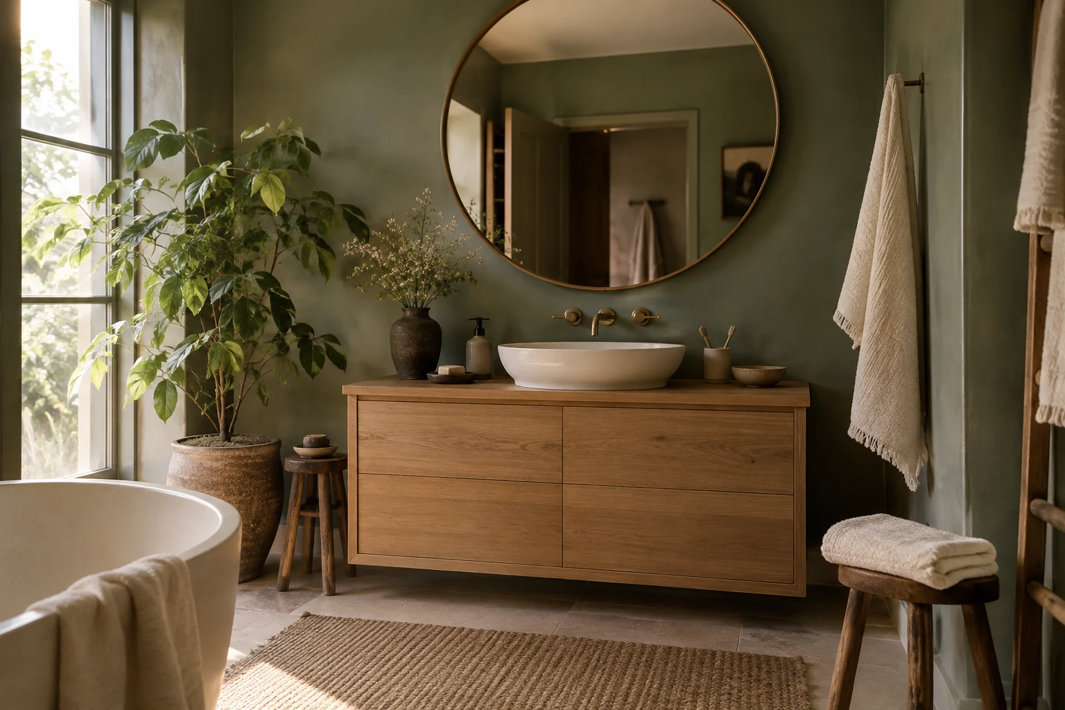 Bringing Retro Warmth to the Bathroom