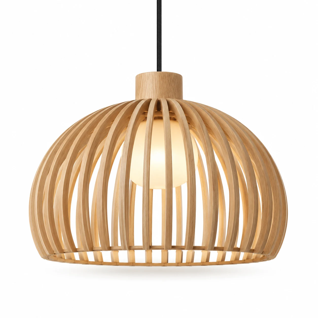 Ribbed Oak Pendant
