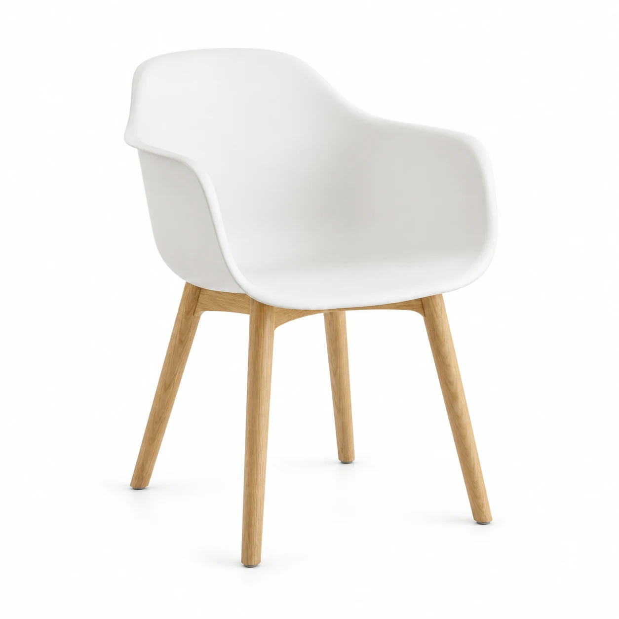 White Shell Oak Chair